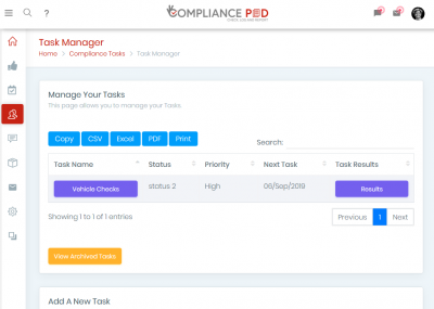 Compliance Task Manager